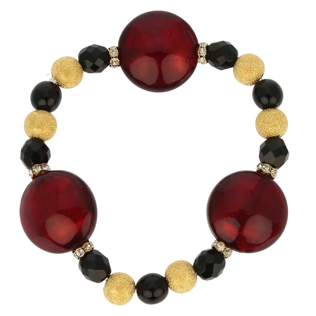 GlassOfVenice Murano Glass Magic Bracelet - Ruby Red