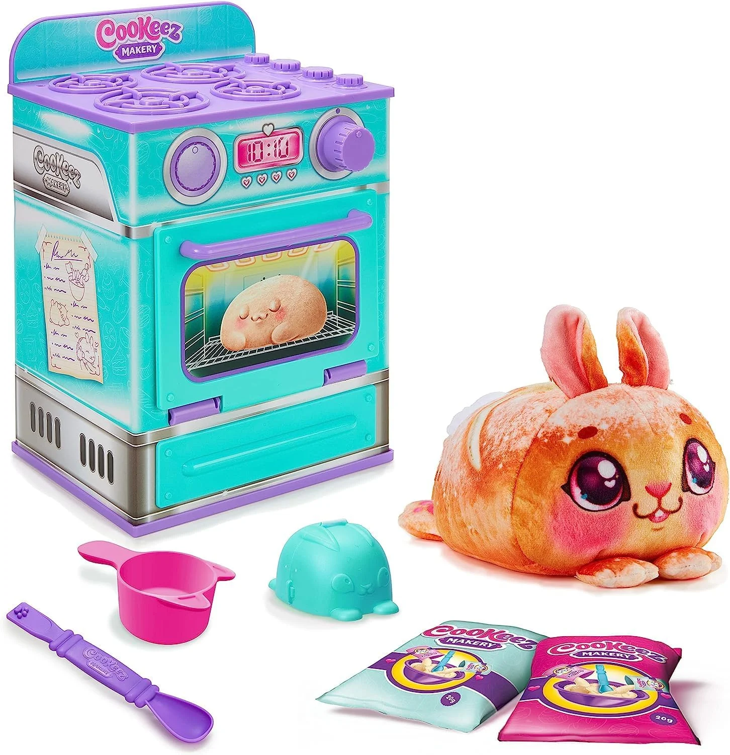 COOKEEZ MAKERY Baked Treatz Oven. Mix & Make a Plush Best Friend! Place Your Dough in The Oven and Be Amazed When A Warm, Scented, Interactive, Plush Friend Comes Out! Top 2023