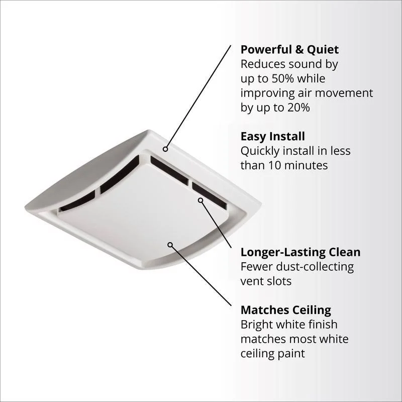 Broan QuicKit 60 CFM 2.5 Sones Bath Fan