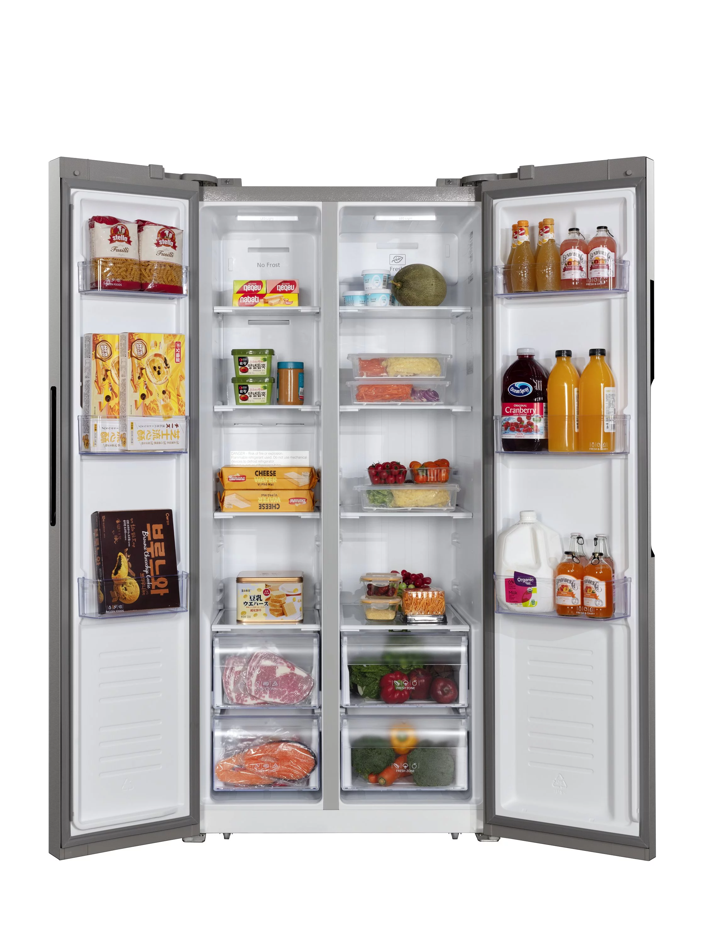Hamilton Beach 15.6 cu. Ft. Side by side Stainless Refrigerator