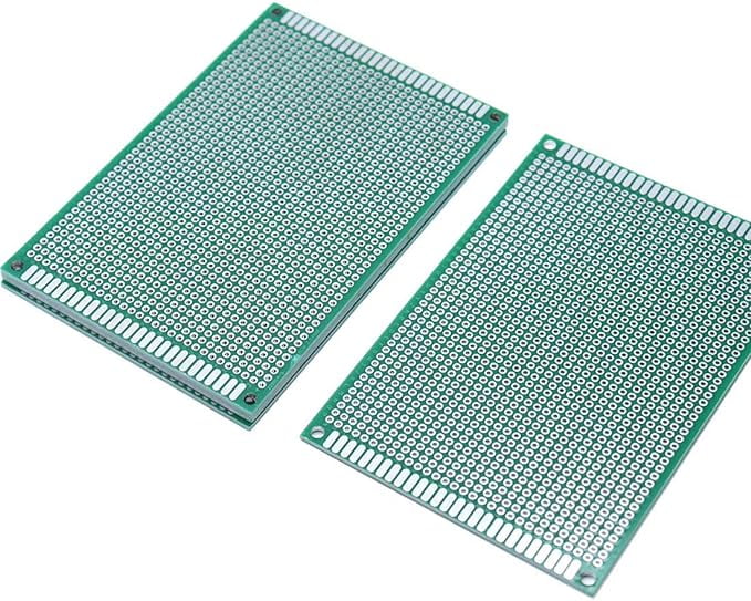 Sscon 5Pcs 8x12cm Double Sided Prototype PCB Universal Printed Circuit Board for DIY Soldering