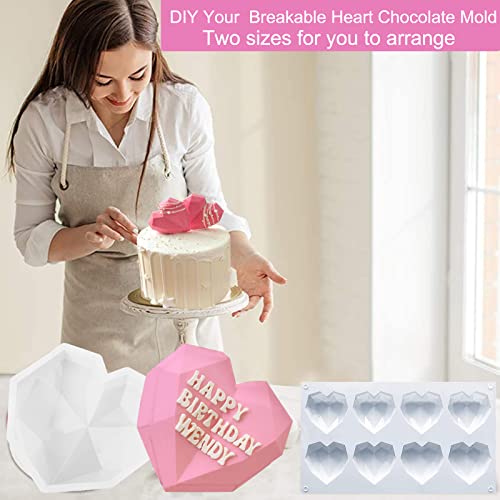 Hot Chocolate Bomb Mold 2.5 Inch Large Silicone Cocoa Bomb Molds - 3 Pack with Brush and Spatula