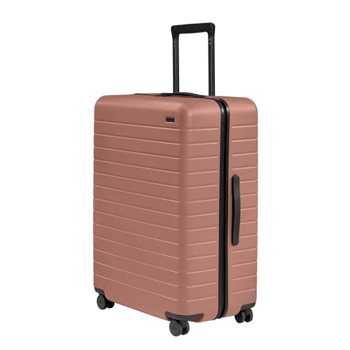 Away Large Checked Luggage, 29 Inch Hardside Suitcase with Spinner Wheels, Lightweight & Durable, TSA Lock, Clay Pink