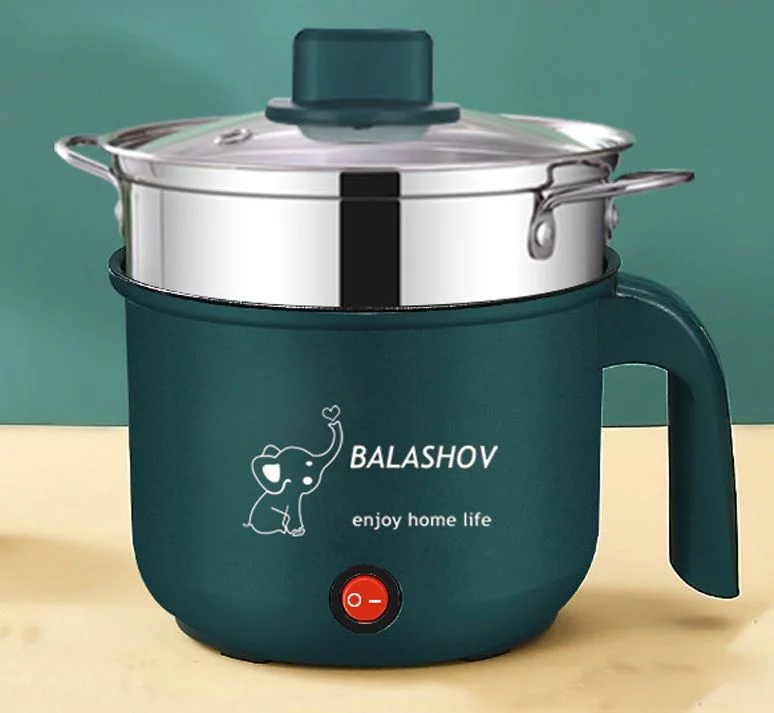 Electric Cooker Pot Mini Non-stick Cooking Machine Single/Double Layer Hot Pot Multifunction Electric Heater Pot for Home USA