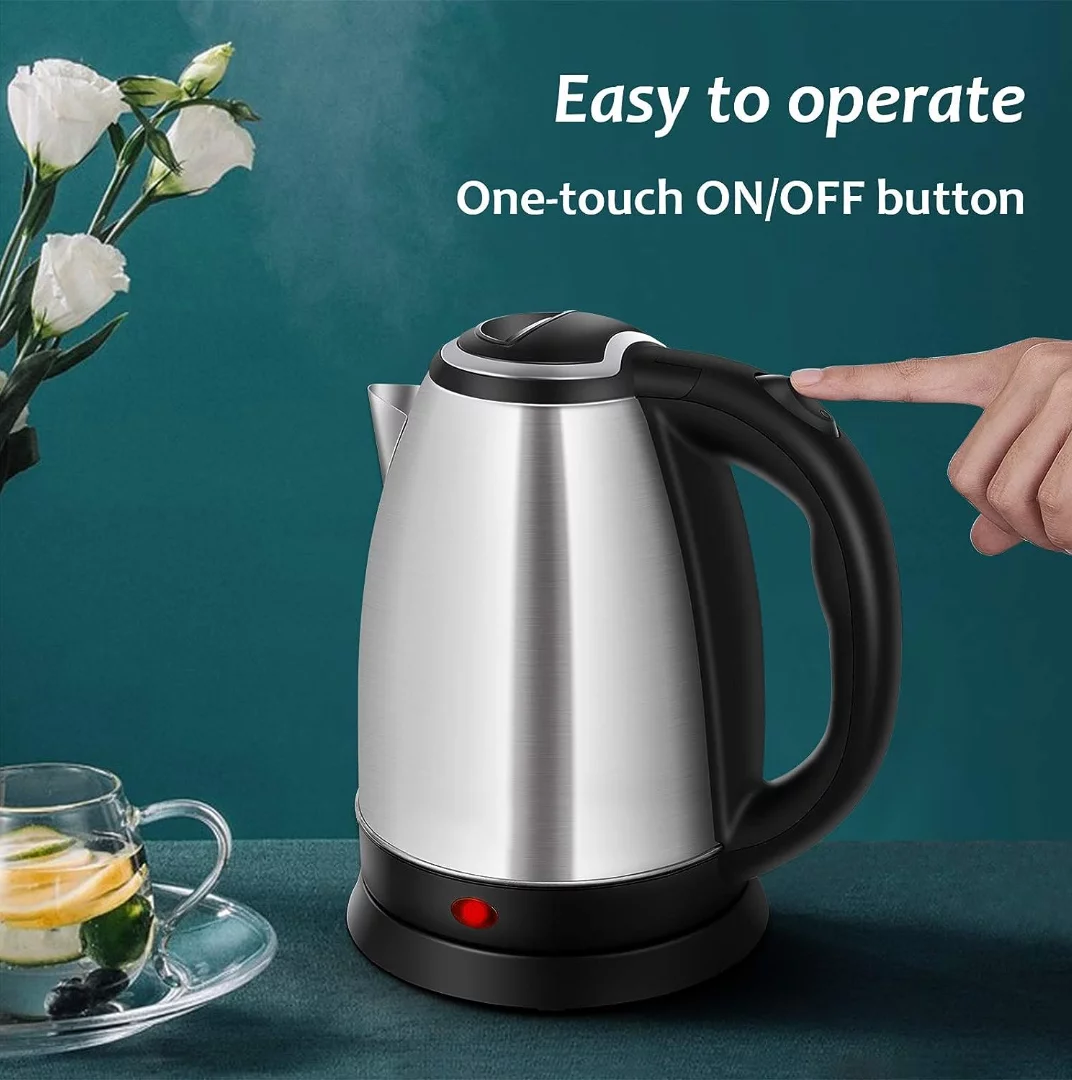 Electric Kettle Hot Water Kettle,1.8L 304 Stainless Steel Electric Tea Kettle & Coffee Kettle, BPA-Free Water Warmer with Fast Boil, Auto Shut-Off & Boil Dry Protection