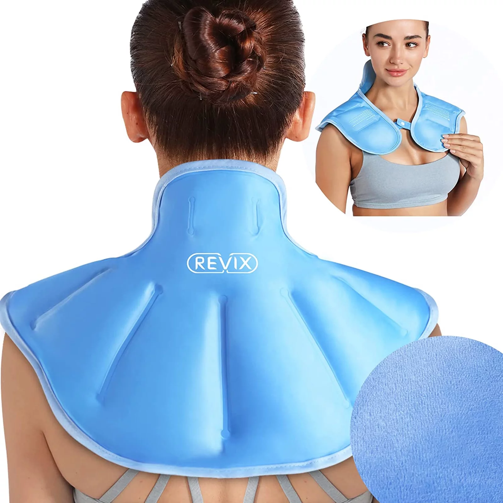 REVIX Shoulder Ice Pack for Neck&Upper Back Injuries, Rotator Cuff Swelling