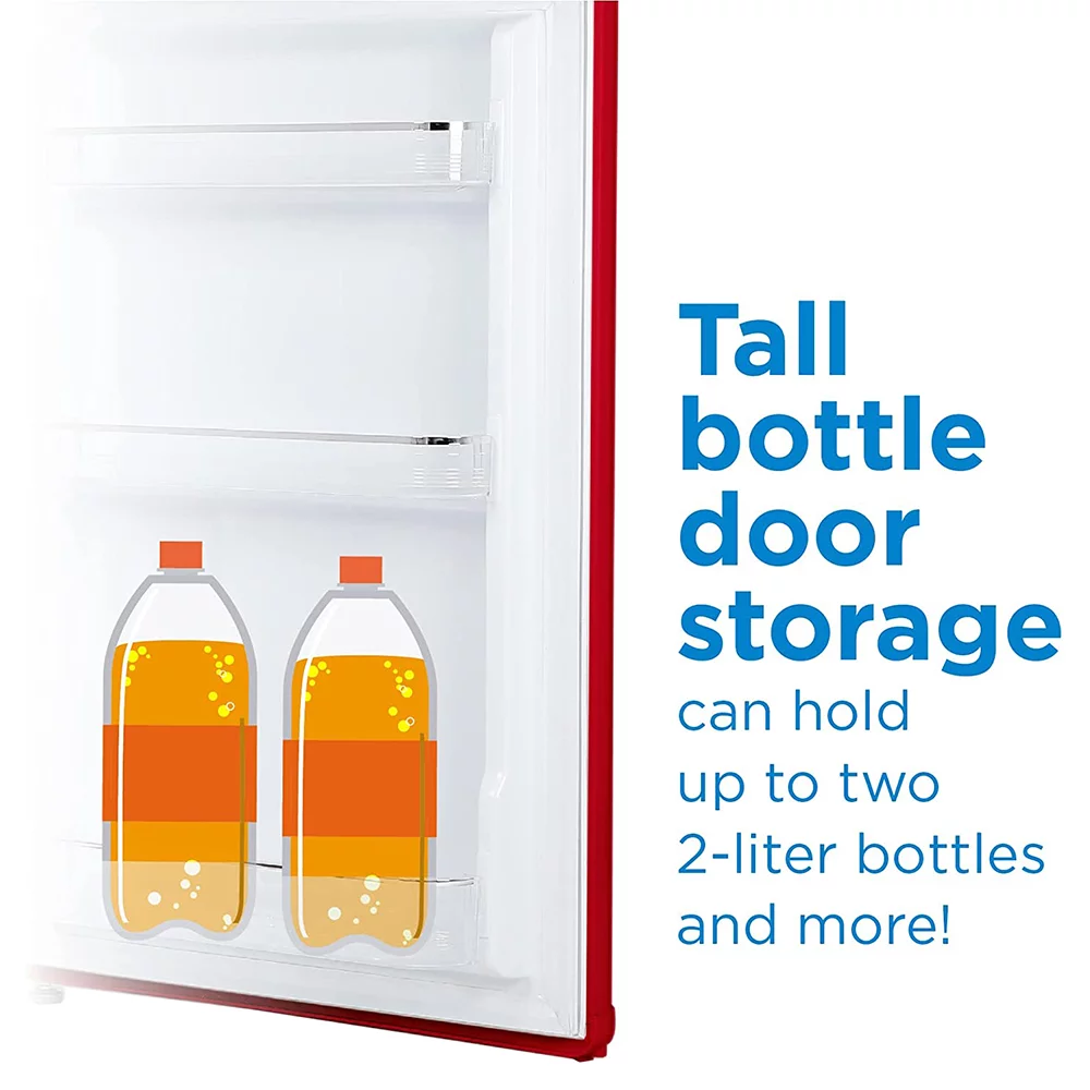 Commercial Cool CCRR4LR Retro 4 Cubic Feet cu. ft. Freestanding Mini Fridge