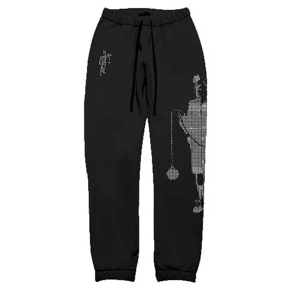 Billie Eilish Leave Me Alone Rhinestone Sweatpants (S)