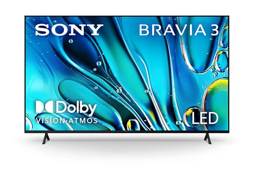 Sony 65-Inch Class 4K Ultra HD BRAVIA 3 LED Smart TV with Google TV Dolby Vision HDR, PS5 Exclusive Features, K-65S30