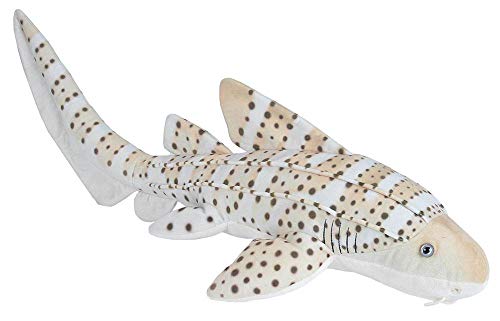 Wild Republic Zebra Shark Plush, Stuffed Animal, Plush Toy, Gifts for Kids, Living Ocean 30 Inches