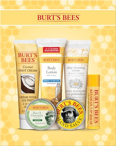 Burt's Bees Gifts Ideas - Classics Set, 6 Products in Giftable Tin – Cuticle Cream, Hand Salve, Lip Balm, Res-Q Ointment, Hand Repair and Foot Cream