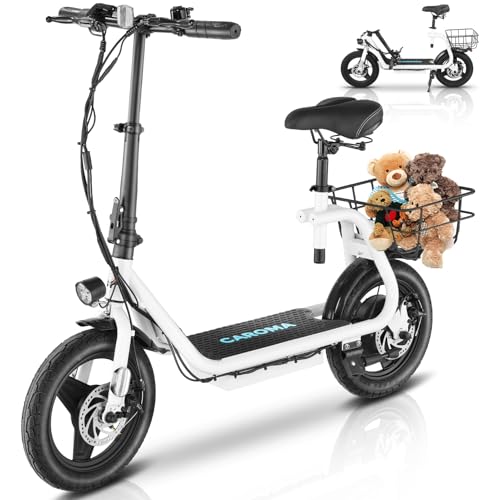 Caroma Peak 500W/800W/1200W Electric Scooter with Seat 14