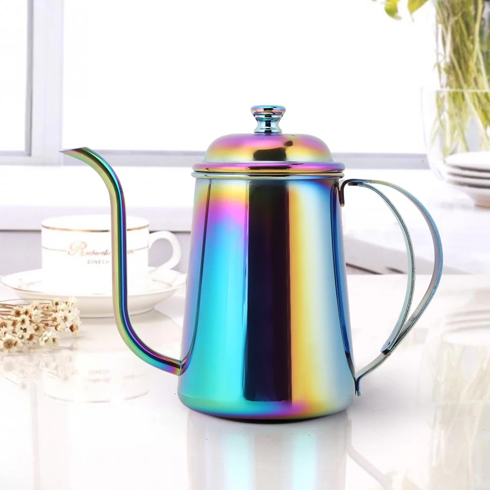 Tarente 650ML Stainless Steel Coffee Maker Gooseneck Long Mouth Kettle Hand Punch Coffee Pots