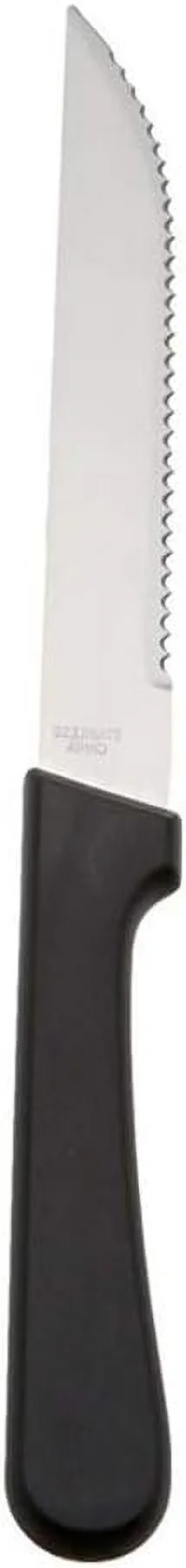 Of 96) Serrated-Edge Pointed-Tip Steak Knives, 5-Inch Stainless Steel Blade Steak Knives With Plastic Handles For Restaurants