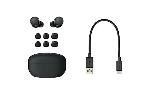 Sony WF-1000XM5 The Best Truly Wireless Bluetooth Noise Canceling Earbuds & in-Ear Headphones with Alexa Built-in, Black