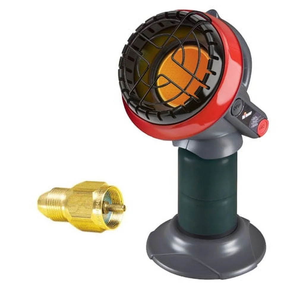 Mr. Heater MH4B Little Buddy Heater + Propane One-Pound Tank Refill Adapter
