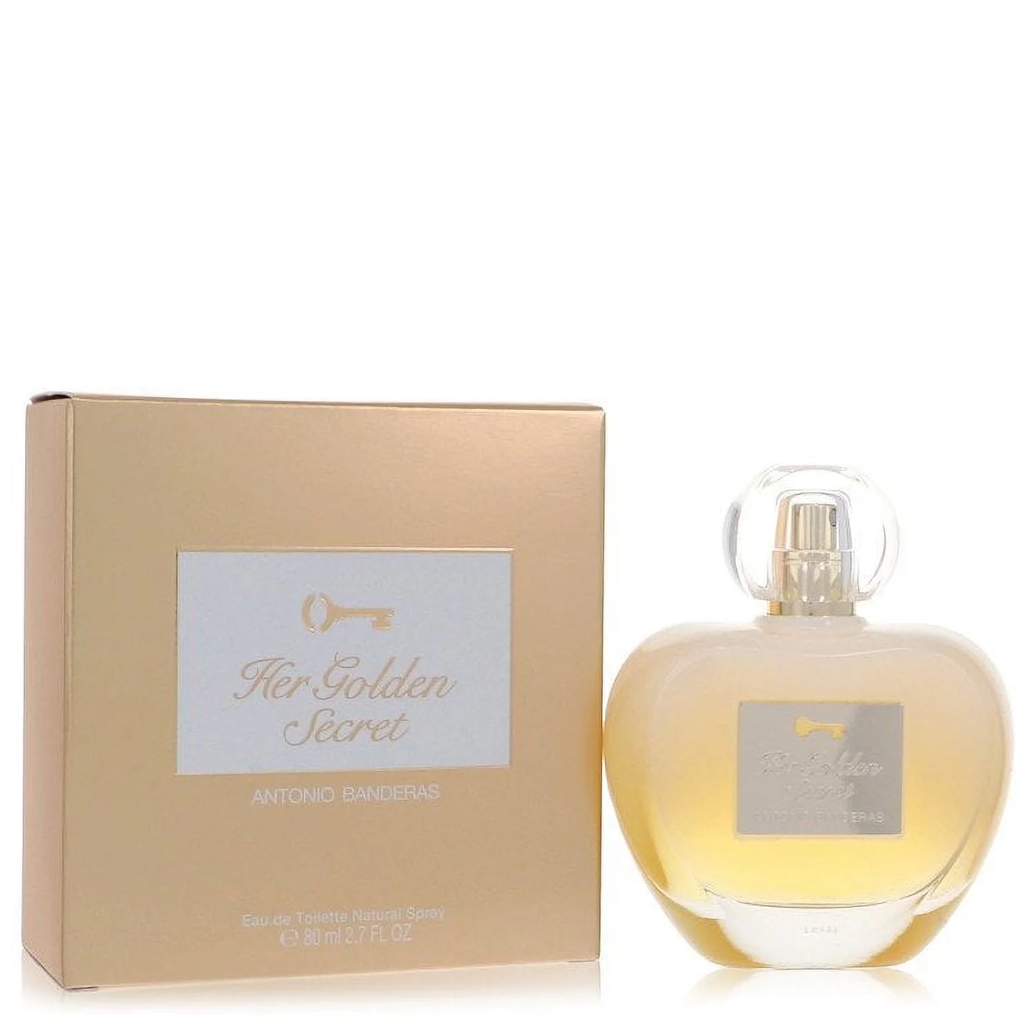 Her Golden Secret by Antonio Banderas Eau De Toilette Spray 2.7 oz Pack of 2