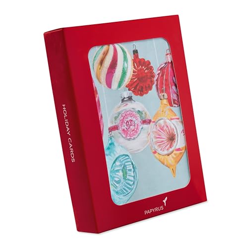 Papyrus Boxed Christmas Cards with Envelopes, Designed by House of Turnowsky, Special Wishes, Christmas Trees (14-Count)