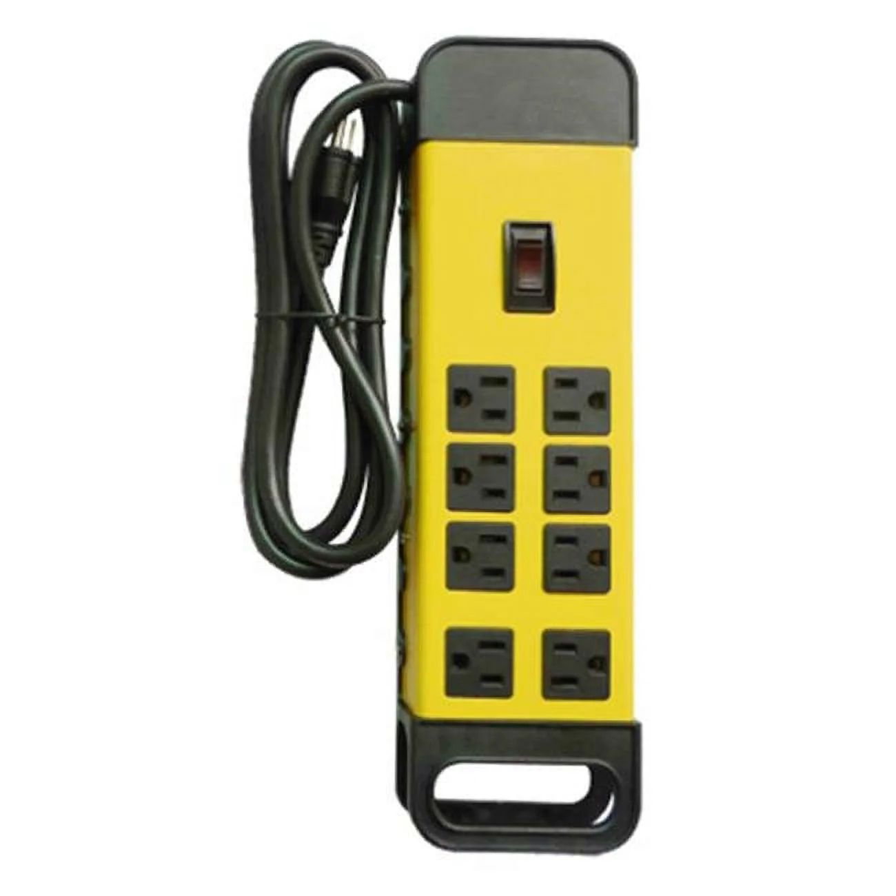 PS-825 Black 8 Outlet Heavy Duty Metal Power Center