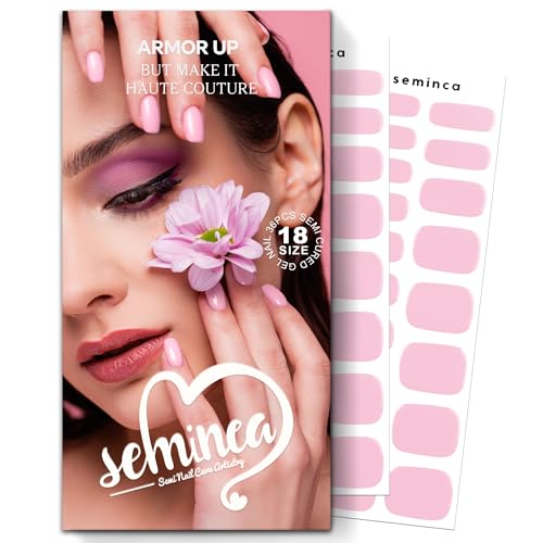 Semi Cured Gel Nail Strips-Easy Apply Christmas Gel Nail Stickers Holiday Semi Cured Manicure Strips with Sparkling Xmas Designs (Classic Yule)