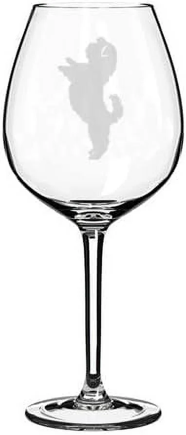 Wine Glass Goblet Shih Tzu Standing (20 Oz Jumbo)