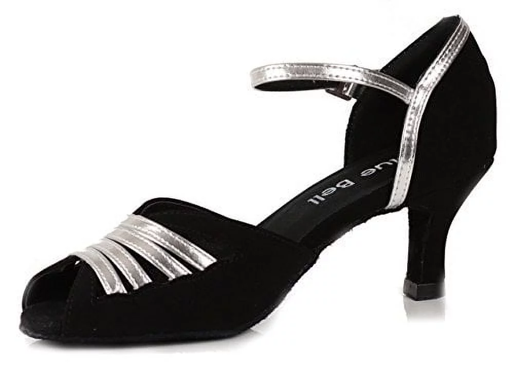 Blue Bell Shoes HANDMADE Women's Ballroom Wedding Competition Dance Shoes Zara - Black - 3