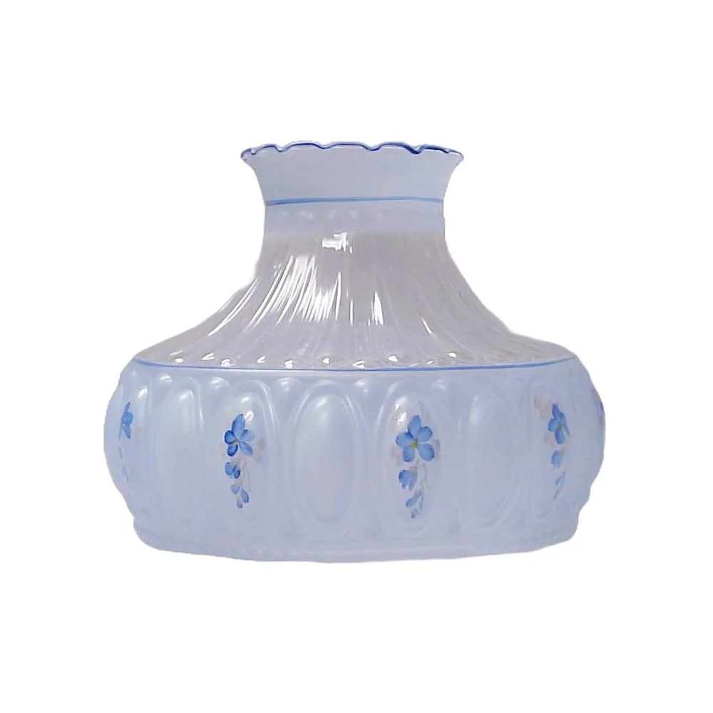 Aladdin Cobalt Lincoln Drape Table Oil Lamp Brass with Blue Meadow Shade, 24