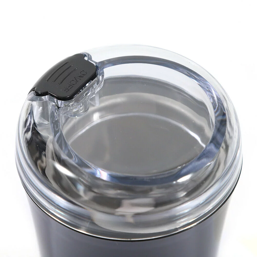 DENEST Electric Coffee Bean Grinder Nut Seed Herb Grind Spice Crusher Mill Blender 150W(Black)