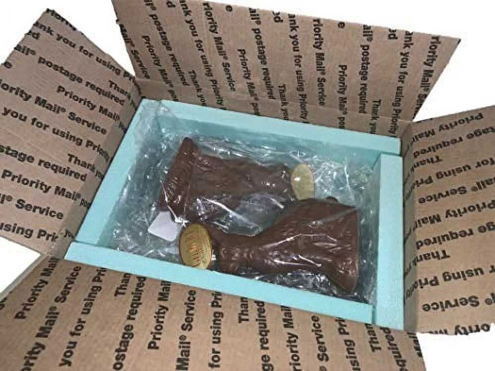 Chocolates Solid Dark And Milk Chocolate Easter Rabbits (4), 6.5 Oz. Each.