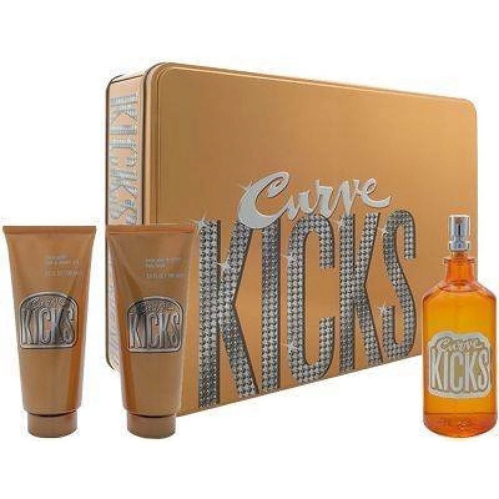 Curve Kicks by Liz Claiborne for Women 3 Piece Set Includes: 3.4 oz Eau de Toilette Spray + 3.4 oz Body Lotion + 3.4 oz Bath & Shower Gel