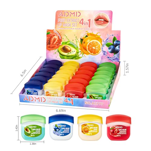 Lip Moisturizing Set, Lipstick, 24 Nourishing And Lip Balm Fruit Flavor Sets, Suitable For Dry Peeling, Dull, Lip Lines, Moisturizing And Repairing Lipstick