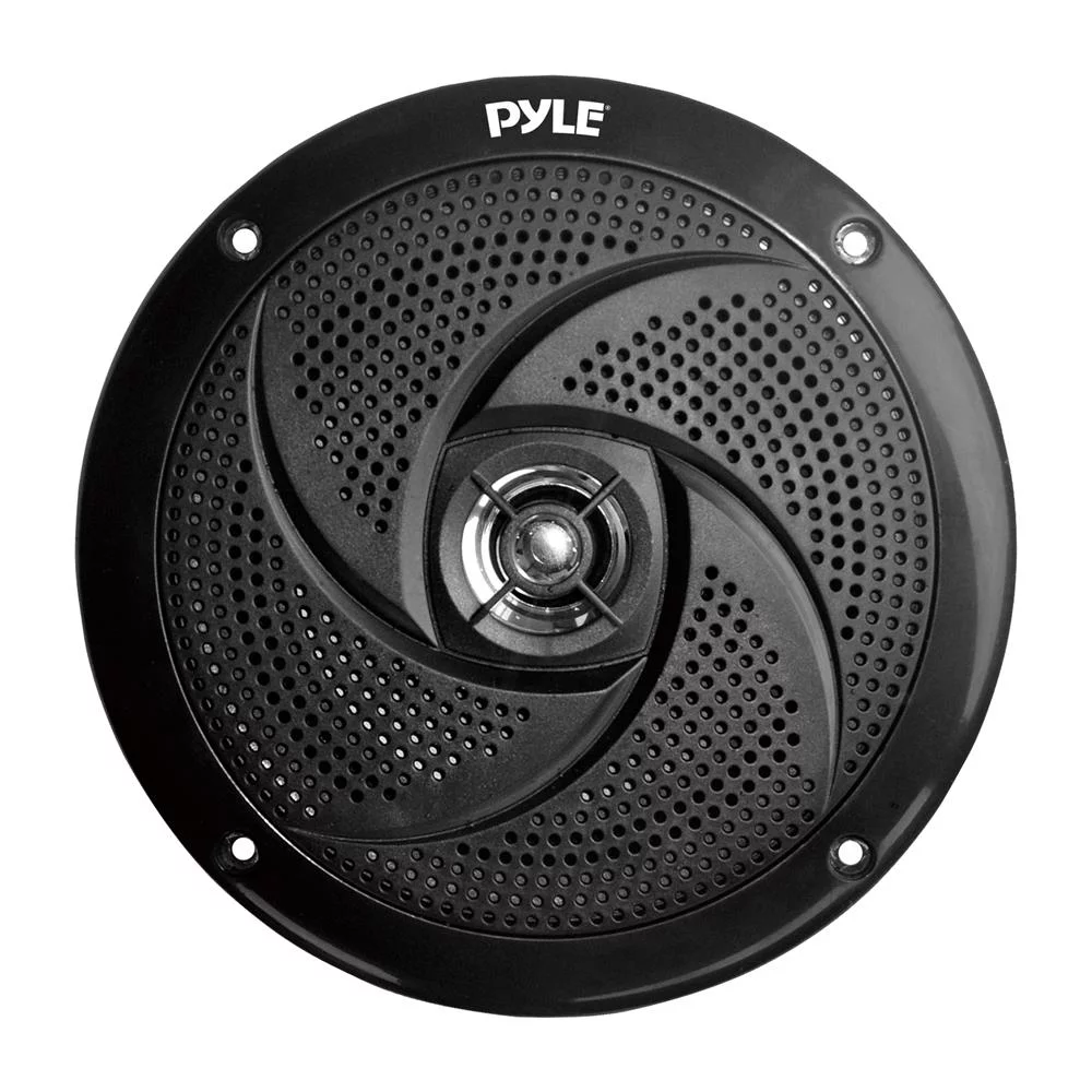 Pyle 8” Marine Vehicle Speakers - Dual 2-Way 320W 4 Ohm Low Profile Waterproof Car Component Speaker System, 8 Oz Magnet, Voice Coil, For Custom Audio Boat, Truck, Watercraft, Mobile, Off-Road (Black)
