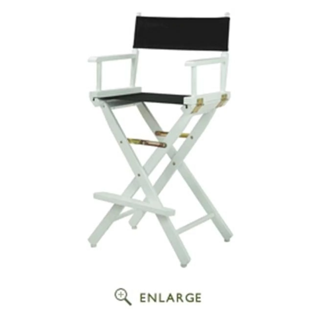 Casual Home 230-02-021-15 30 in. Directors Chair Black Frame with Black Canvas