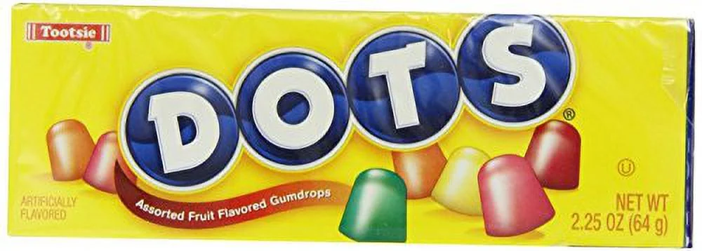 Dots Original Candy, Assorted Flavors, 2.25-Ounce Boxes (Pack of 24)