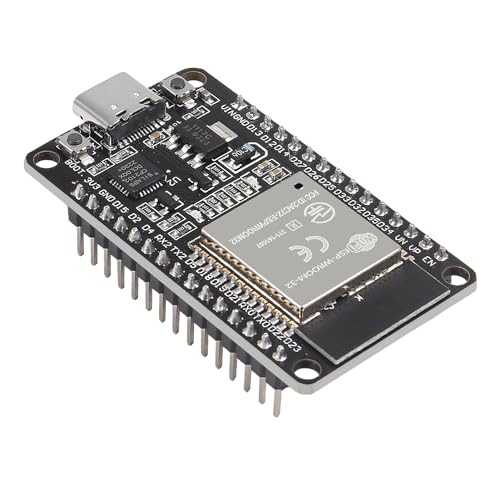 10PCS Type C ESP-WROOM-32 ESP32 ESP-32D Chip CP2102 Development Board 2.4GHz Dual-Mode WiFi + Bluetooth Dual Cores Microcontroller Processor Integrated with Antenna RF AMP Filter AP STA