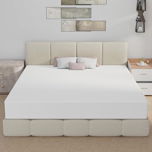 10 Inch Queen Mattress, Gel Memory Foam Queen Size Mattress, Pressure Relieving, Cooling Gel Foam, Queen Mattress in a Box, Certipur-Us Certified, Bed-in-a-Box, Queen, 80