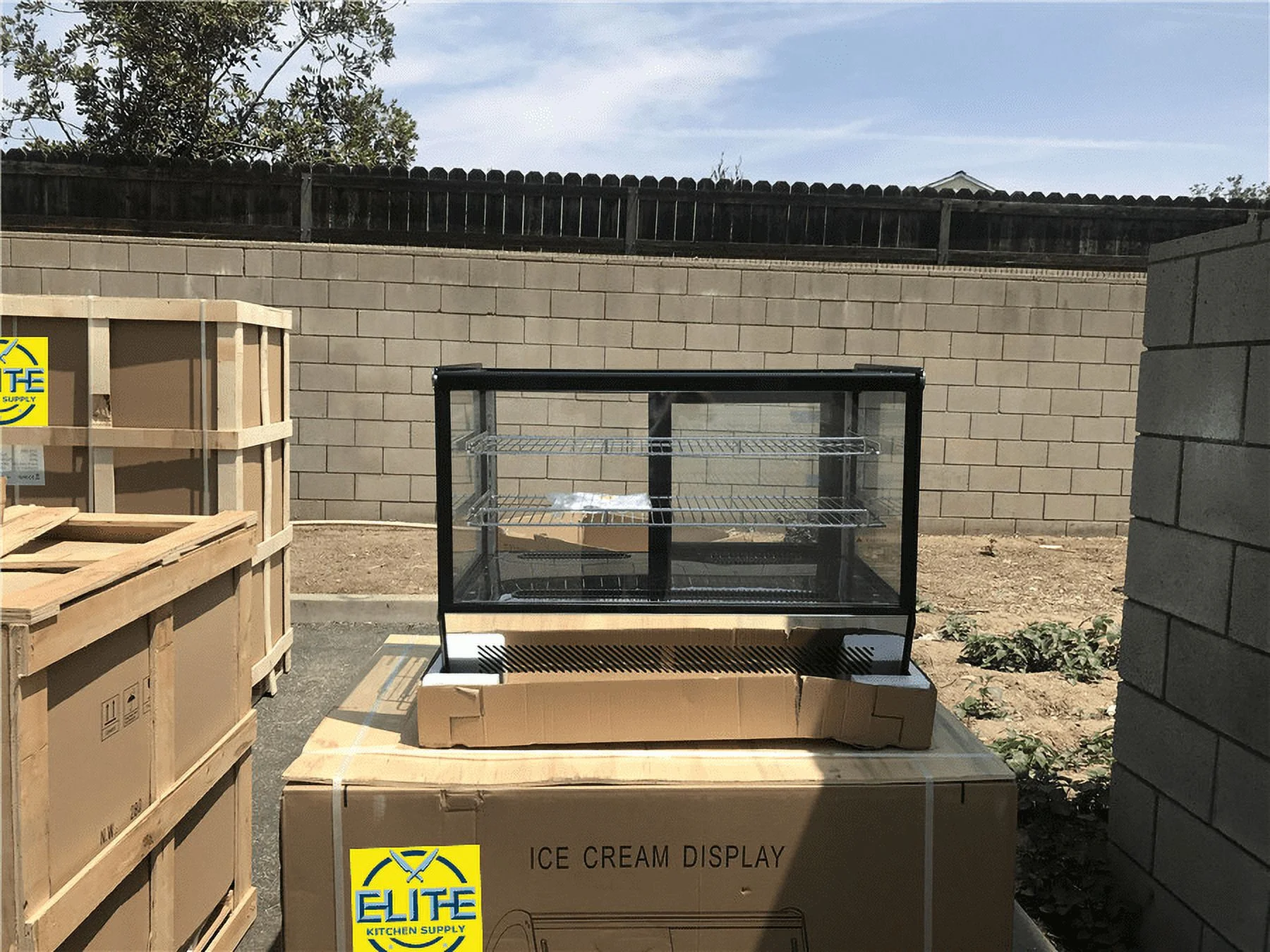 35 in. Bakery Glass Case Commercial Refrigerator 5.7 Cu. ft