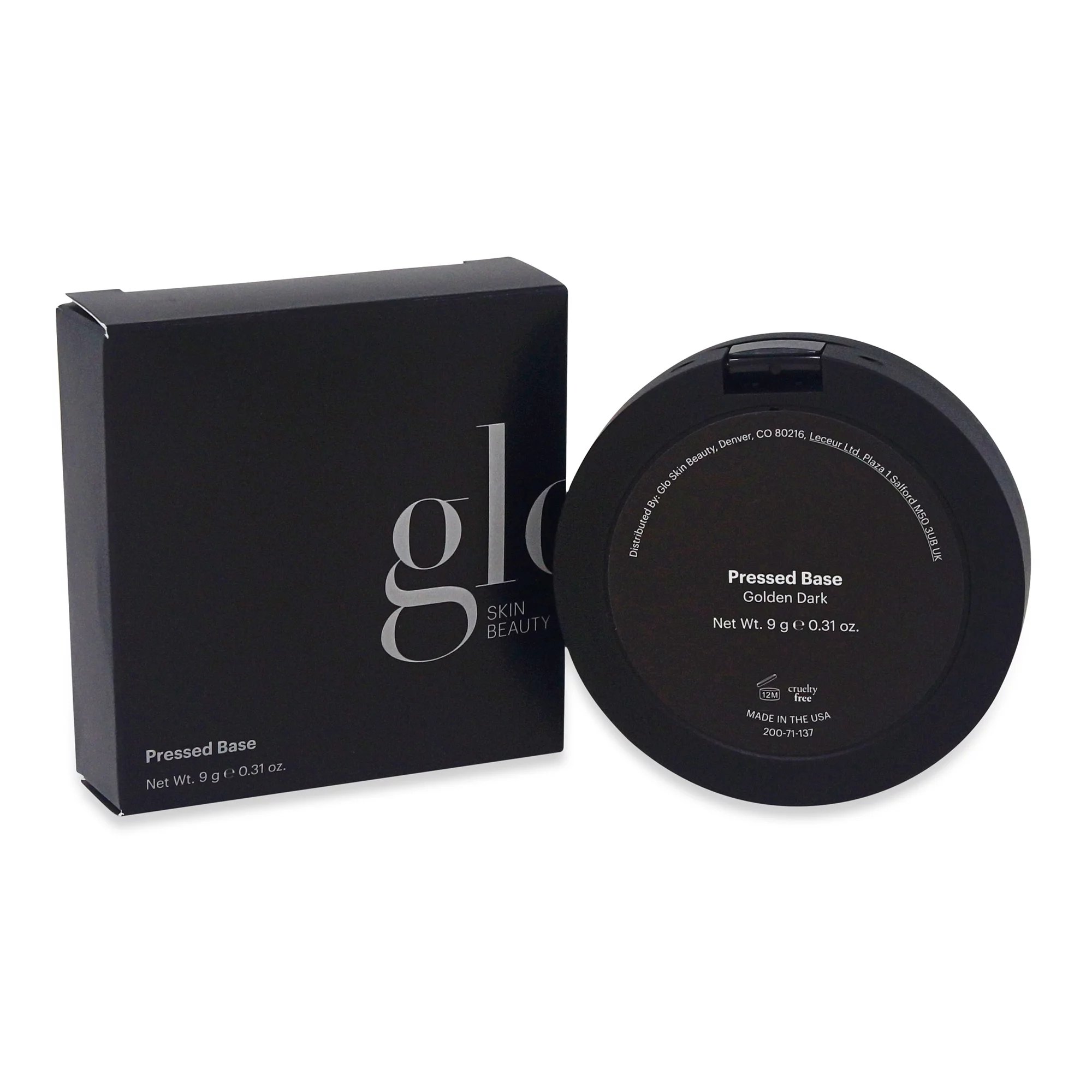 Glo Skin Beauty Pressed Base Golden Dark, 0.31 oz