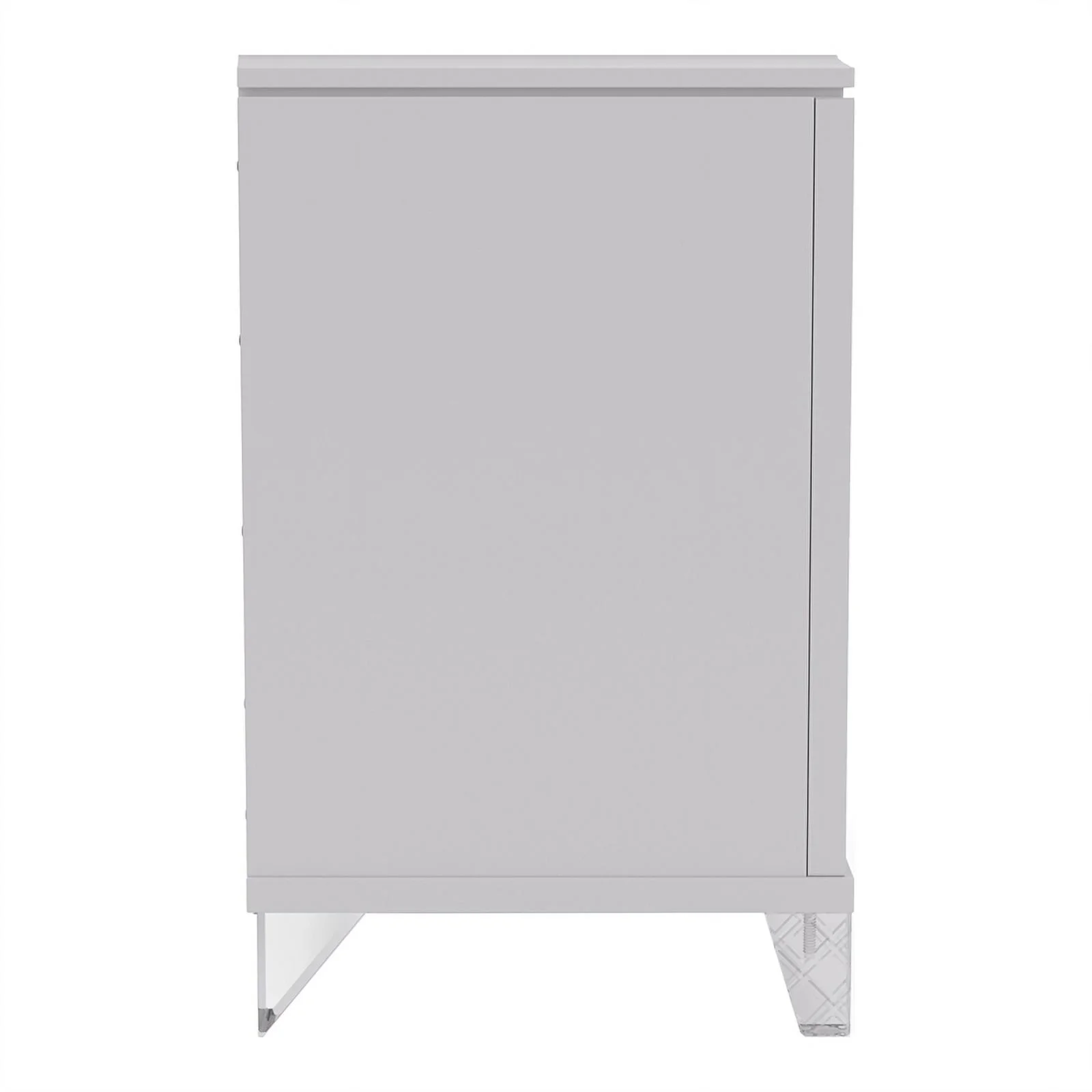 Pemberly Row 3-Piece White Solid Wood Bedroom Set - King + 2 Nightstands