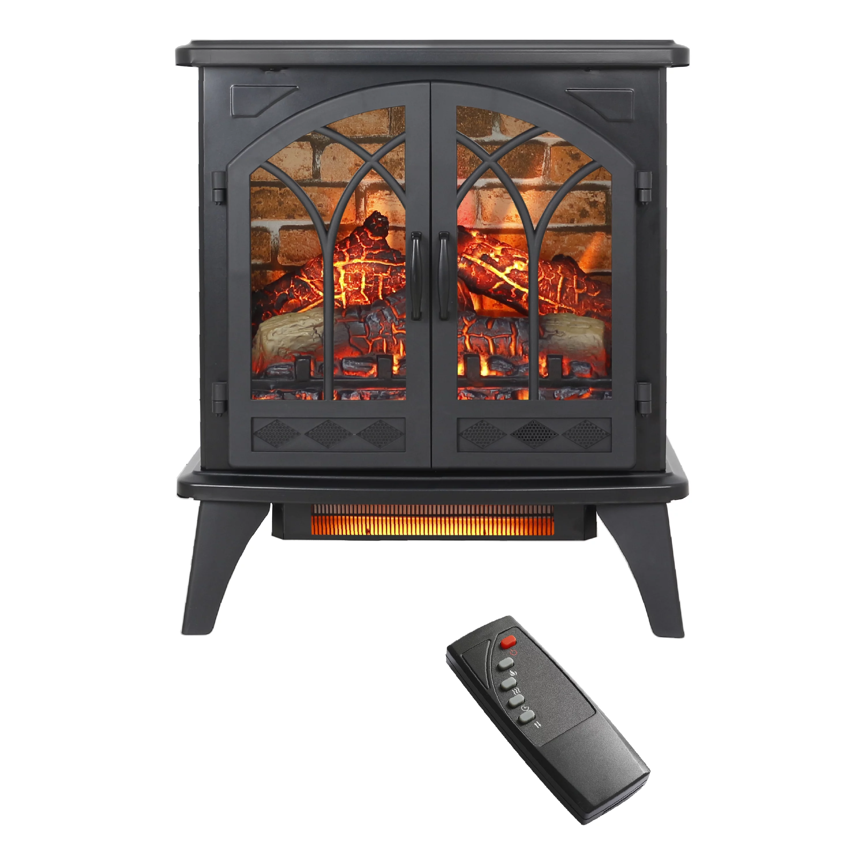 CoSoTower 24 Inch 3D Infrared Electric Stove with Remote Control