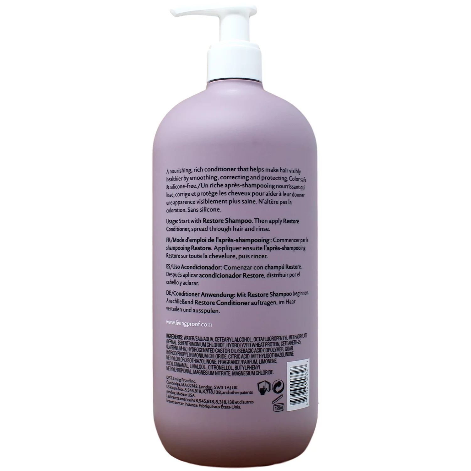 Living Proof Restore Conditioner, Silicone-Free and Paraben-Free, 24 fl oz