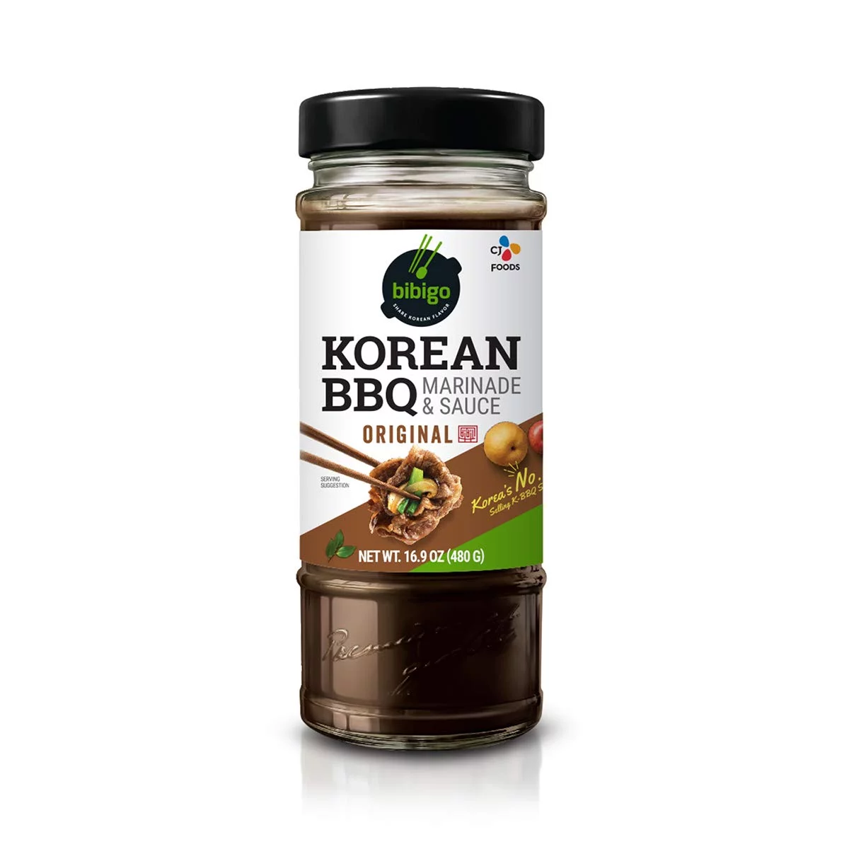 Bibigo Korean Bbq Sauce, Original, 16.9 Ounce (Pack of 6)