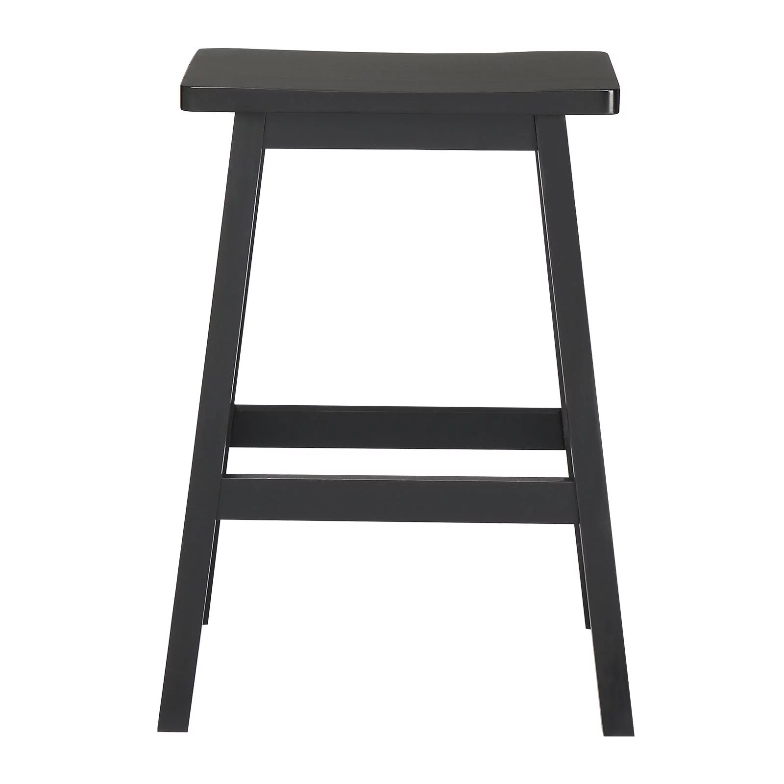 Ktaxon Set of 4 Bar Stools Home Kitchen Dining Room Saddle Seat Wooden Pub Chair Counter Stools Black