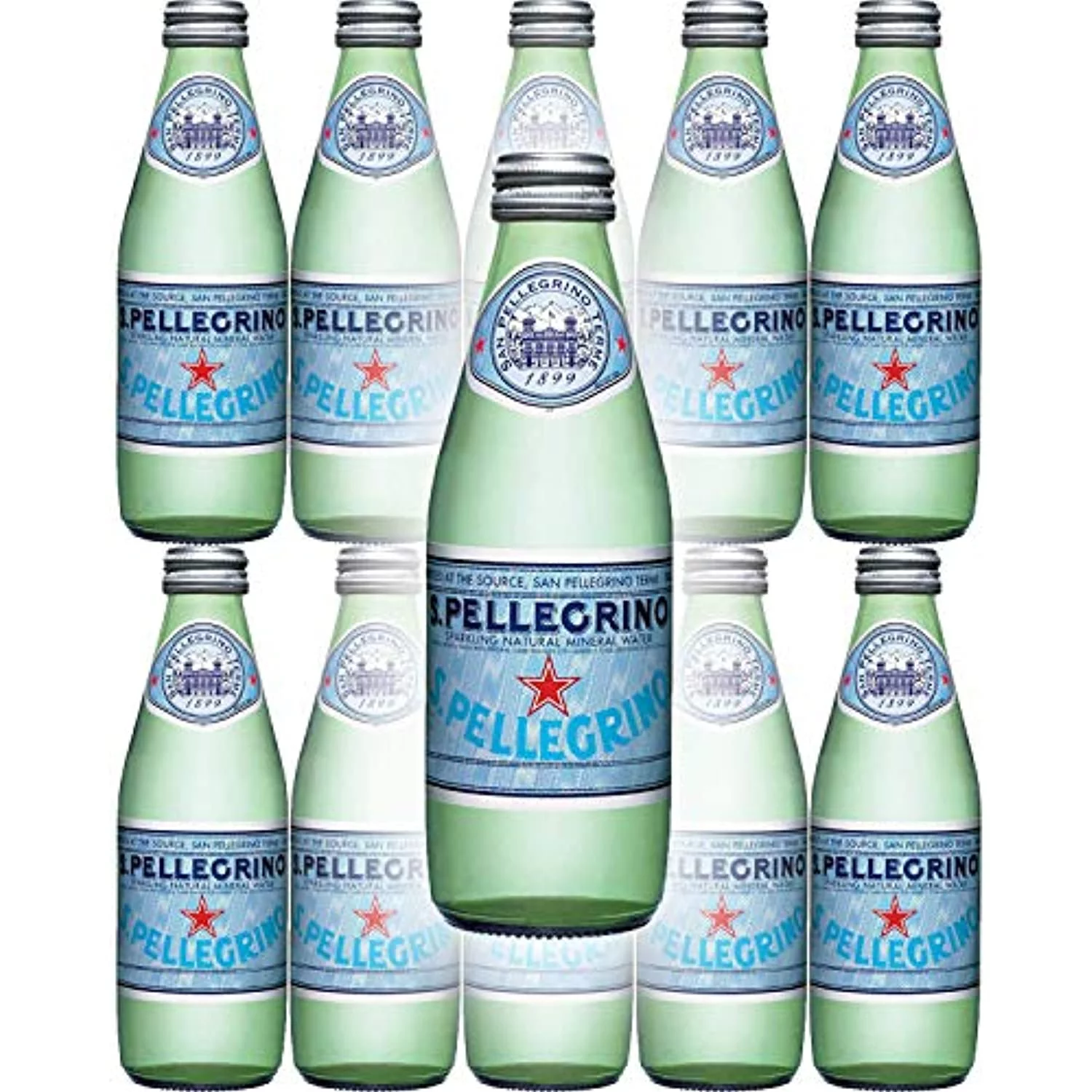 San Pellegrino Sparkling Natural Mineral Water, 8.45Oz Glass Bottle (Pack Of 10)