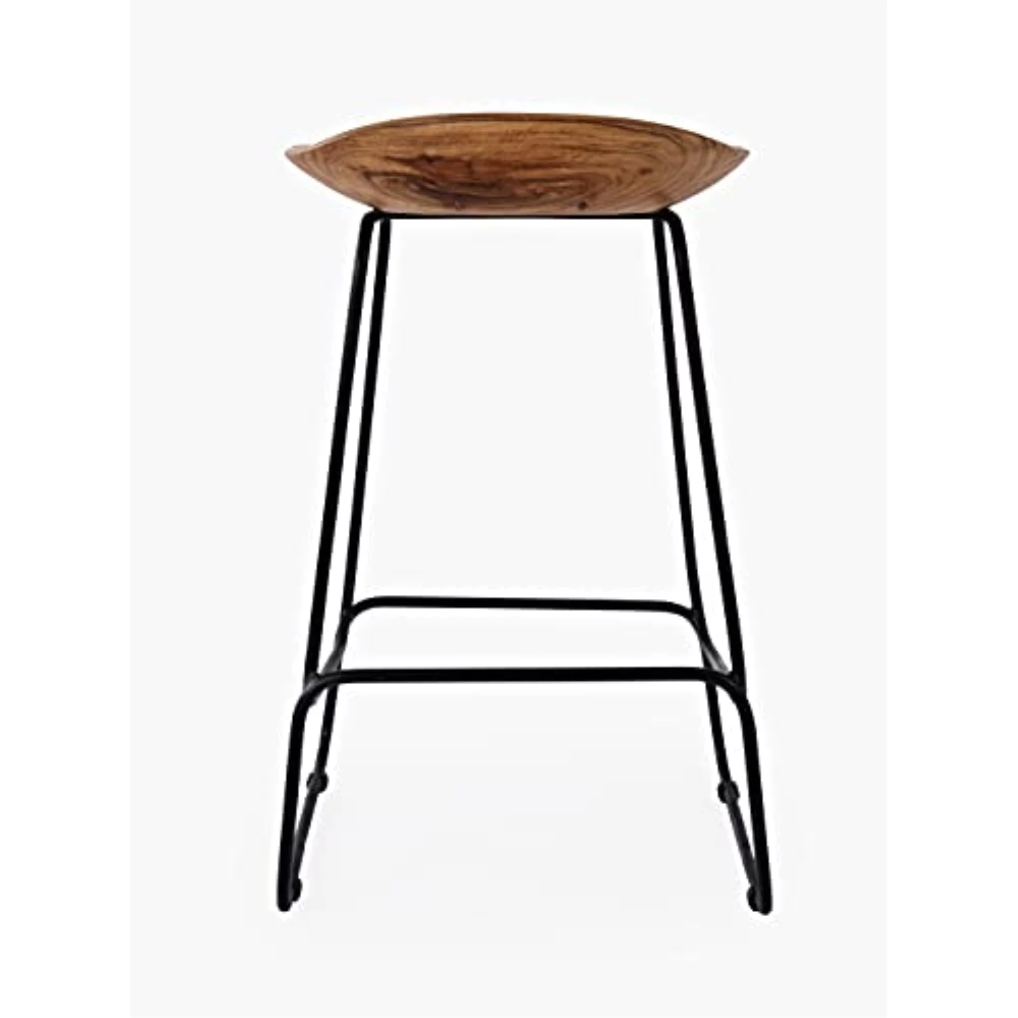 Jofran Nature's Edge Modern Solid Wood Counter Height Backless Stool (Set of 3)