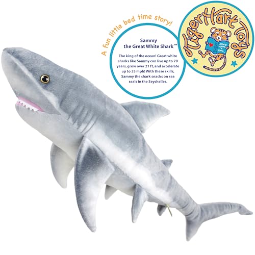Sammy The Shark - 34 Inch Long Great White Stuffed Animal Plush