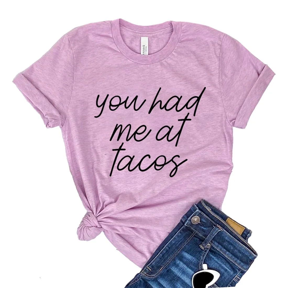 You Had Me At Tacos T-shirt Favorite Dish Tee Food Lover Shirt Women's Mexican Tshirt Gift For Chef Foodie Top Taco Tuesday Shirts