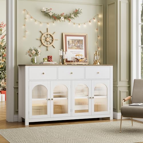 FINETONES Buffet Cabinet with Storage, 55.1