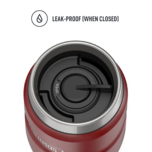 THERMOS Stainless King Vacuum-Insulated Travel Tumbler, 16 Ounce, Midnight Blue