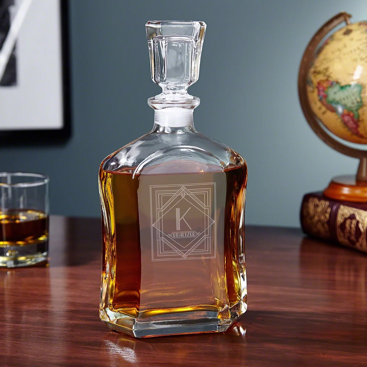 Engraved Argos Liquor Decanter, Davenport Design by Home Wet Bar